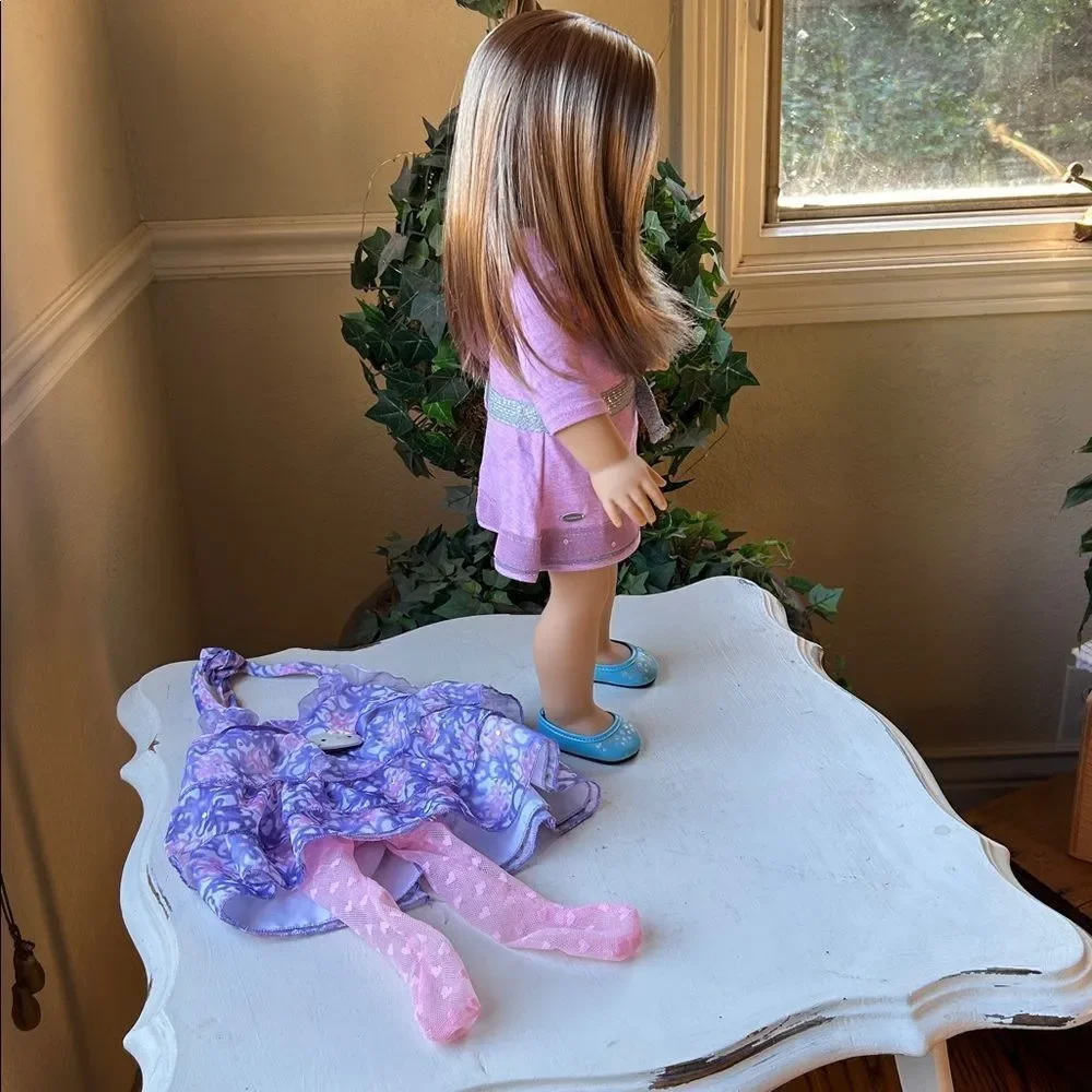 American Girl Doll Truly Me In Original Dress and Shoes. Excellent Condition